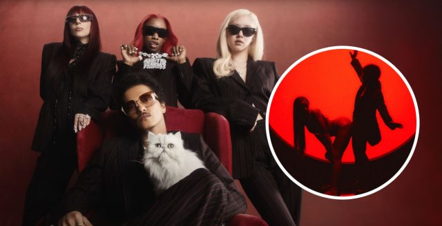 Bruno Mars, Sexyy Red, Lady Gaga, ROSÉ dalam video clip Fat Juicy & Wet