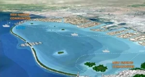 Giant Sea Wall: Benteng Raksasa Penyelamat Pesisir dan Masa Depan Transportasi Jabodetabek Giant Sea Wall tanggul laut raksasa di pesisir pantai Jakarta - sumber foto Istimewa