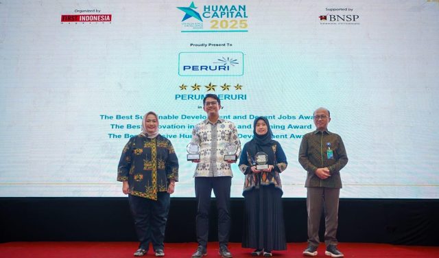 PERURI Borong 5 Penghargaan di HCREA 2025, Bukti Transformasi Human Capital yang Visioner