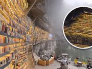 Gila! China Bangun Toko Buku di Dalam Tepi Jurang, Mianhua Library Surga Tersembunyi di Tengah Mianhua Library di Tebing Guangxi - sumber foto Istimewa