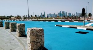 Qatar Cat Jalan Jadi Biru, Suhunya Turun hingga 20°C! Inovasi Ramah Iklim dari Timur Tengah Qatar Cat Jalan Jadi Biru, Suhunya Turun hingga 20°C! Inovasi Ramah Iklim dari Timur Tengah