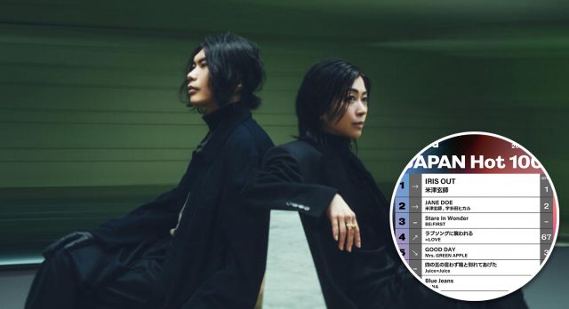 Kenshin Yonezu Utada Hikaru dengan lagu Iris Out tak tergoyahkan di Billboard Jepang - sumber foto Istimewa Kenshin Yonezu Utada Hikaru dengan lagu Iris Out tak tergoyahkan di Billboard Jepang - sumber foto Istimewa