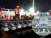 Kilat Secepat Kereta! Stasiun Nanlong di China yang Dibangun Hanya dalam 9 Jam stasiun Nanlong proyek kereta cepat China - sumber foto btgfeed