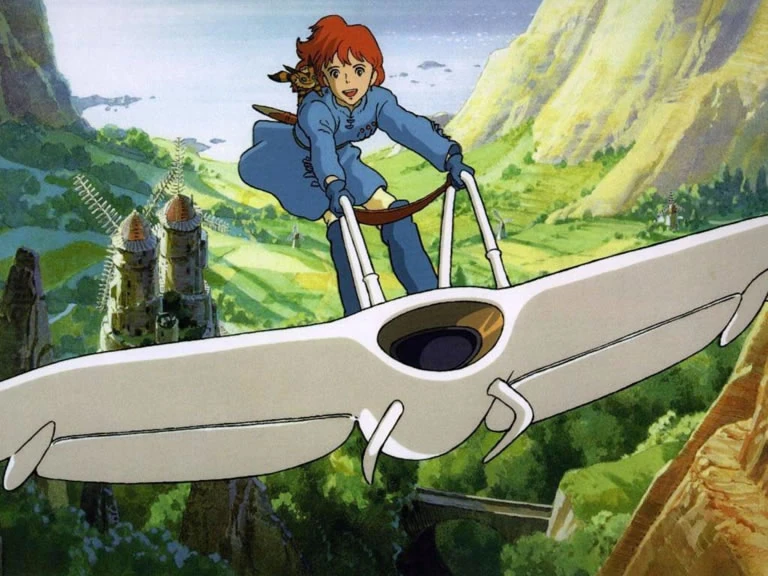 Nausicaa of the Valley of the Wind glider - sumber foto Ghibli