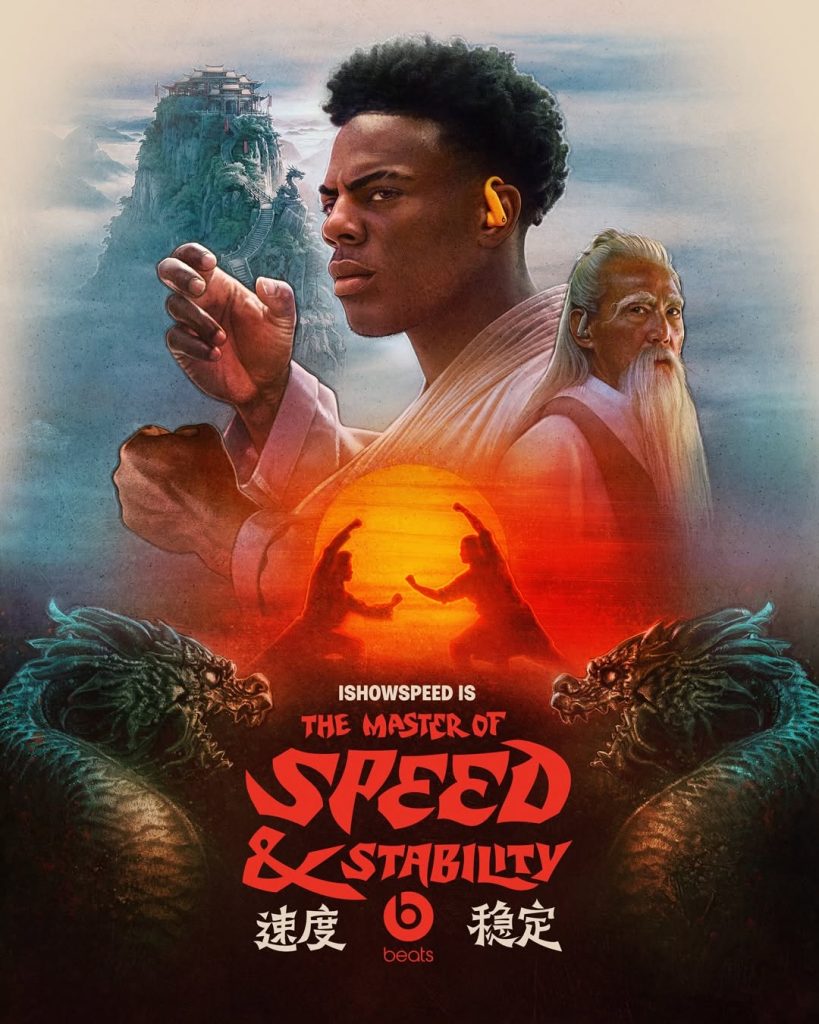 IShowSpeed Rilis Reels “Kungfu Stability” - sumber foto instagram beatsbydre