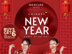 Beli 5 dapat 6 Paket Dinner dan Lunch Spesial Imlek, Sambut Tahun Ular Kayu di Mercure Convention Center Ancol Beli 5 dapat 6 Paket Dinner dan Lunch Spesial Imlek, Sambut Tahun Ular Kayu di Mercure Convention Center Ancol