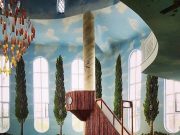 Hamidiye Camii: Masjid Unik dengan Langit dan Karpet Seperti Surga di Kırşehir, Turki masjid Hamidiye Camii di kota Kırşehir, Turki - sumber foto Instagram @bayt.al.fann