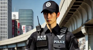 Revolusi Seragam, Polisi Jepang Hadapi Era Baru dengan Desain Lebih Fungsional ilustrasi seragam Polisi Jepang - sumber foto ChatGPT