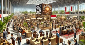 Jakarta Jadi Tuan Rumah World of Coffee 2025: Momen Bersejarah bagi Pecinta Kopi Ilustrasi World of Coffee (WOC) 2025 - sumber foto Istimewa CHATGPT