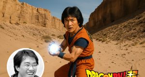 Goku Seharusnya Diperankan Jackie Chan? Akira Toriyama Punya Mimpi yang Gagal Jadi Kenyataan! Jackie Chan ala Akira Toriyama pencipta Dragon Ball - sumber foto AI ChatGPT