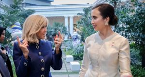 Menteri Pariwisata Dampingi Ibu Negara Prancis dalam "Spouse Program" ke Museum Nasional dan Borobudur