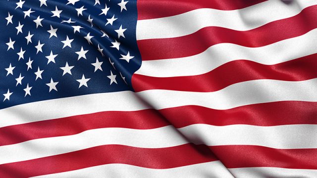 ilustrasi Bendera Amerika Serikat layanan premium visa Amerika Serikat 2025 - sumber foto Istock