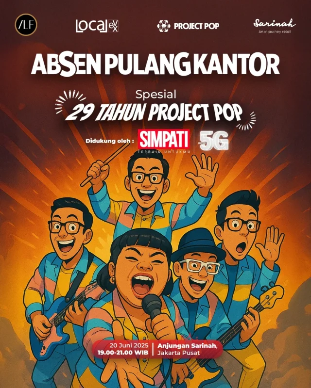 Project Pop 29 Tahun Showcase Gratis Sarinah - sumber foto Project Pop Instagram