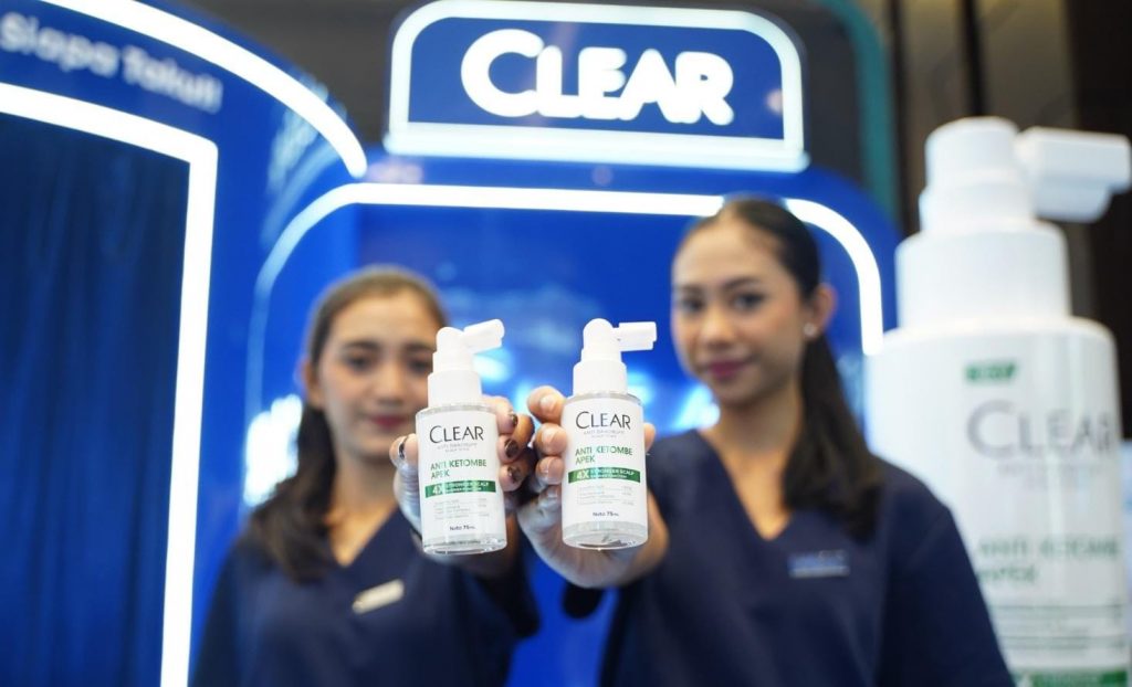  Inovasi terbaru CLEAR Anti Dandruff Scalp Tonic yang diperkenalkan di PIT PERDOSKI XX, Bali
