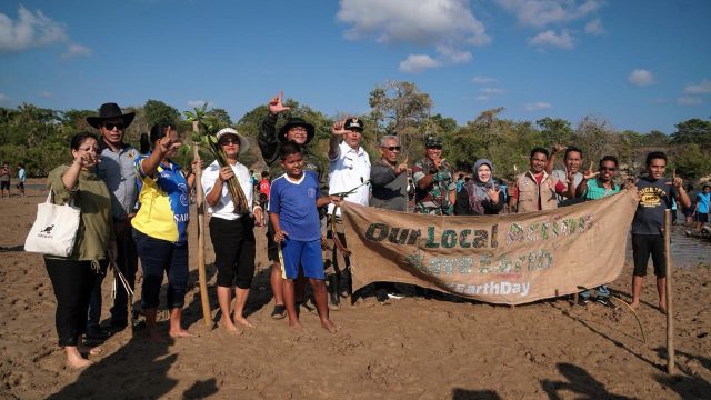 Pemkab Sabu Raijua dan GEF SGP Indonesia Tanam 1.000 Bibit Mangrove