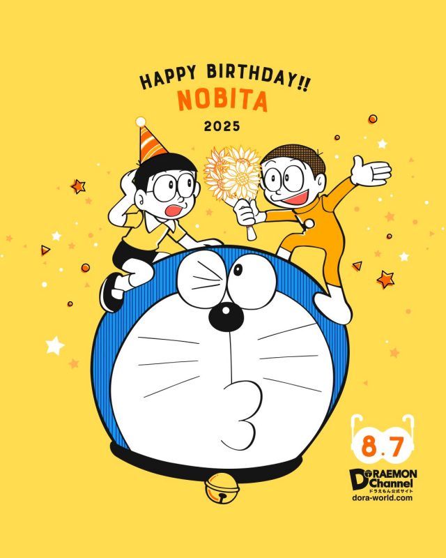 7 Agustus Nobita Nobi berulang tahun - sumber foto dorachan_official 7 Agustus Nobita Nobi berulang tahun - sumber foto dorachan_official