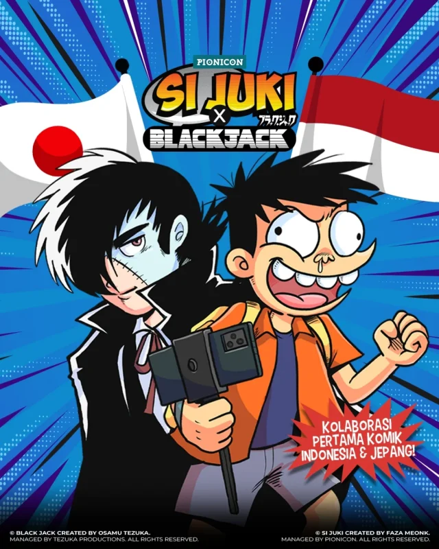 Si Juki kolaborasi Black Jack karya Osamu Tezuka - sumber foto jukihoki
