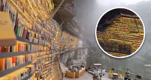 Mianhua Library di Tebing Guangxi - sumber foto Istimewa