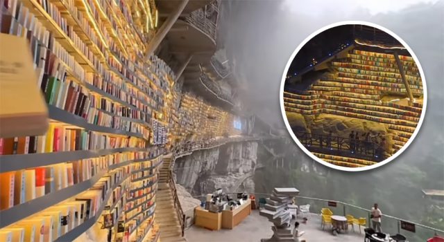 Mianhua Library di Tebing Guangxi - sumber foto Istimewa Mianhua Library di Tebing Guangxi - sumber foto Istimewa