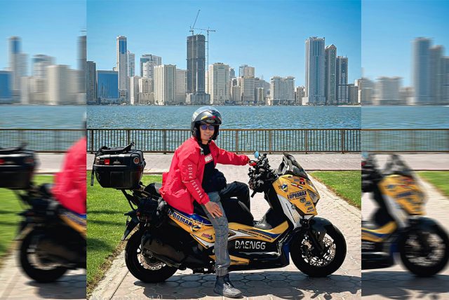 perjalanan spiritual ke Mekkah daeengg ke Mekkah naik motor - sumber foto Instagram daeengg