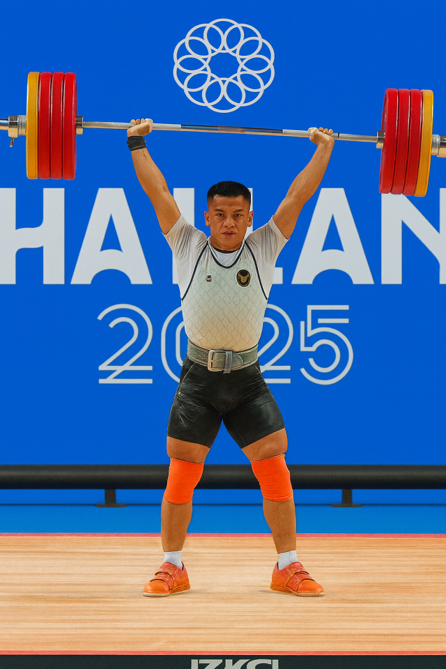 Rizki Juniansyah Pecahkan Rekor Dunia di SEA Games 2025 - sumber foto Instagram Enhanced image ChatGPT