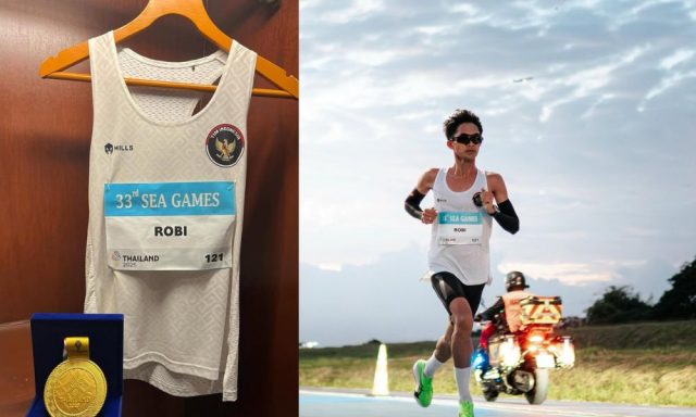 Robi Syianturi Lelang Jersey Emas Maraton SEA Games 2025 - sumber foto Instagram Robi Syianturi