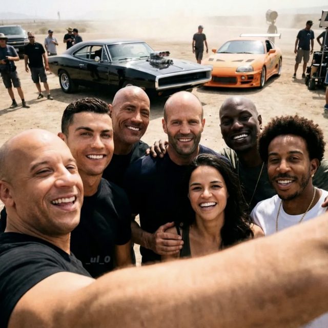 Cristiano Ronaldo Tampil di Film Fast & Furious posting Tyresee Gibson di Twitter - sumber foto Tyresee Gibson