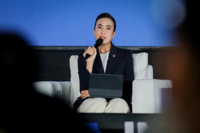 Menteri Pariwisata Widiyanti Putri Wardhana saat menjadi pembicara dalam “Indonesian Sports Summit 2025” di Indonesia Arena, Senayan, Jakarta. Minggu (7/12/2025). Menteri Pariwisata Widiyanti Putri Wardhana saat menjadi pembicara dalam “Indonesian Sports Summit 2025” di Indonesia Arena, Senayan, Jakarta. Minggu (7/12/2025).