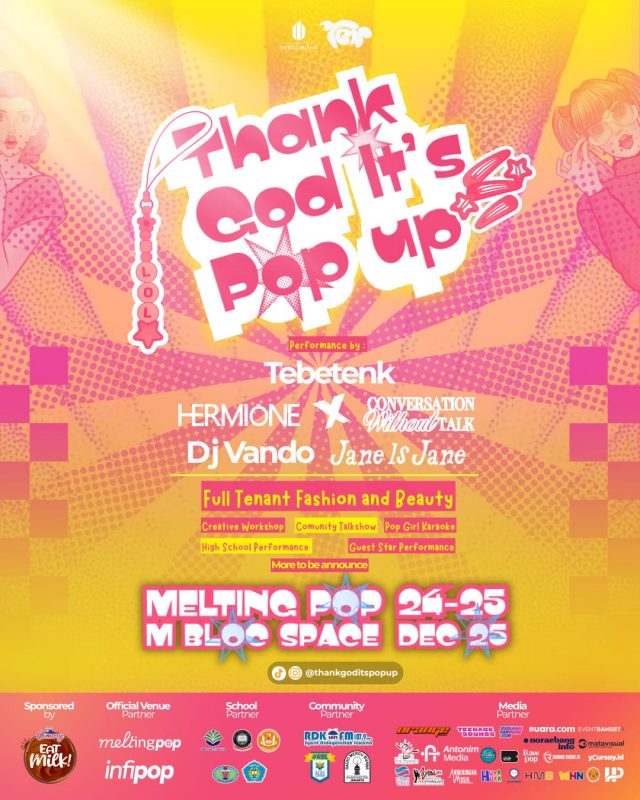 Thank God It’s Pop Up! (TGIP): Stay Pop, Growth Together event dari Fakultas Ilmu Komunikasi (FIKOM) Universitas Mercu Buana