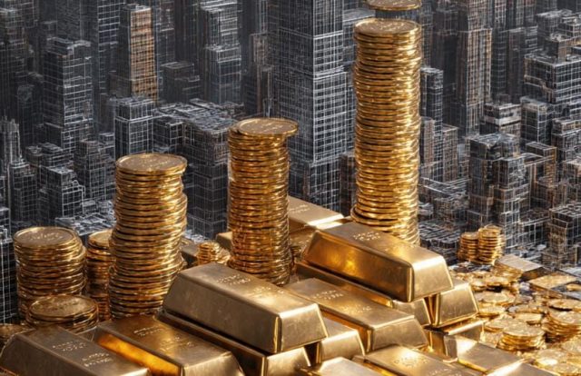 ilustrasi Harga Emas, Perak, Platinum dan logam Mulia Dunia Terkoreksi Tajam - sumber foto MetaAi ilustrasi Harga Emas, Perak, Platinum dan logam Mulia Dunia Terkoreksi Tajam - sumber foto MetaAi