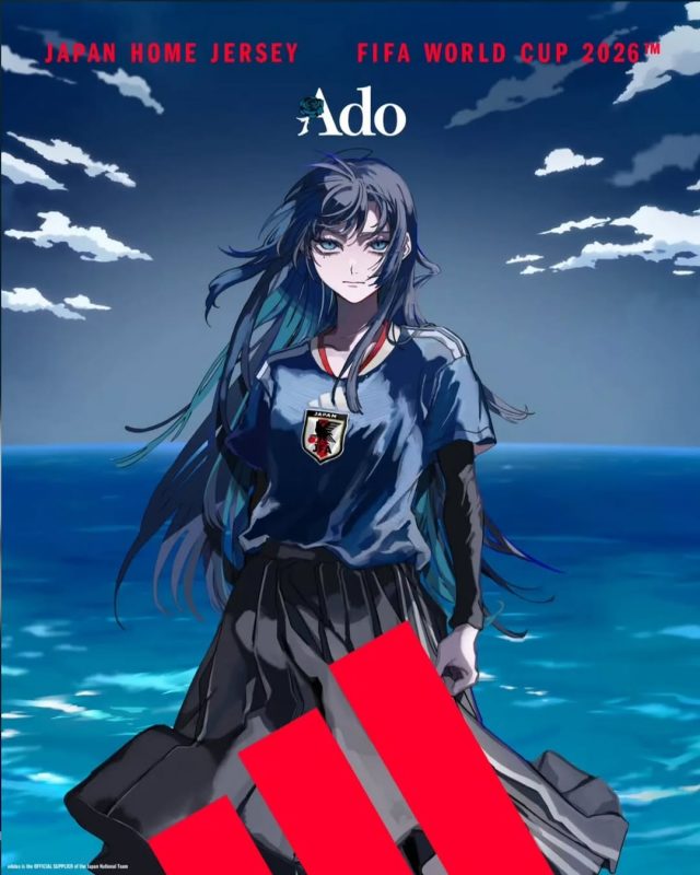 Seragam Timnas Jepang kolaborasi antara Adidas dan ADO - sumber foto Instagram ADO_1024.id Seragam Timnas Jepang kolaborasi antara Adidas dan ADO - sumber foto Instagram ADO_1024.id