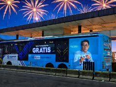 Tahun Baru di Sudirman–Bundaran HI Makin Seru, TransJakarta, LRT, dan MRT Gratis hingga Dini Hari! Tahun Baru di Sudirman–Bundaran HI Makin Seru, Transportasi Umum Gratis hingga Dini Hari - sumber foto Transjakarta