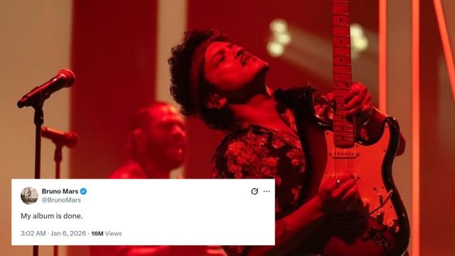 Bruno Mars Umumkan Album Baru Rampung - sumber foto Instagram Brunomars