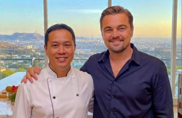 Chef Jonathan Andre Nugroho dan Leonardo DiCaprio - sumber foto Instagram