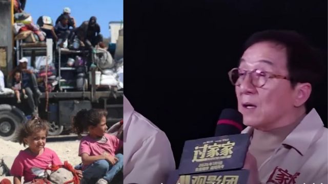 Jackie Chan menceritakan penderitaan anak-anak di Gaza Palestina - sumber foto Istimewa