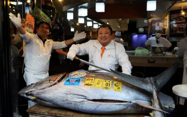 Sushi Zanmai Pecahkan Rekor Lelang Tuna Rp54 Miliar - sumber foto Reuters