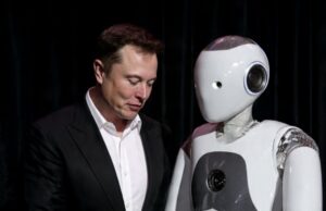 Tesla Bersiap Tinggalkan Model S dan Model X, Elon Musk Alihkan Fokus ke AI dan Robot Humanoid ilustrasi Elon Musk fokus bangun pabrik robot humanoid - sumber foto Meta Ai