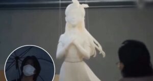 Patung memorial Barbie Hsu - sumber foto X/SMilkdrama