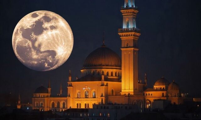 ilustrasi Gerhana Bulan Total Hiasi Ramadan 2026, - sumber foto MetaAi ilustrasi Gerhana Bulan Total Hiasi Ramadan 2026, - sumber foto MetaAi