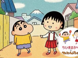 Maruko & Shinchan Resmi kolaborasi - sumber foto Instagram Chibimaruka_Official