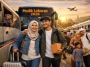 Work From Anywhere Jadi Solusi Pemerintah Hadapi Lonjakan Mudik Lebaran 2026 ilustrasi mudik lebaran 2026 - sumber foto ChatGPT