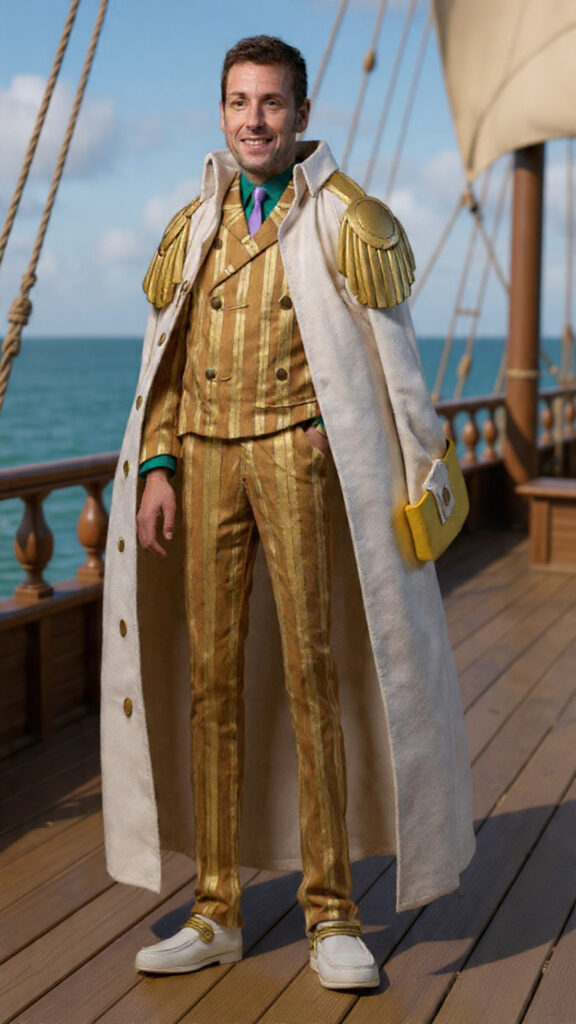 ilustrasi Adam Sandler Jadi Kizaru one Piece - sumber foto MetaAi