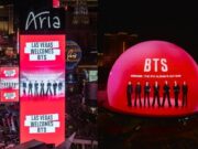BTS Sulap Las Vegas Jadi Lautan Merah Lewat Proyek Spektakuler BTS The City Arirang BTS The City Arirang di Las Vegas - sumber foto BTS
