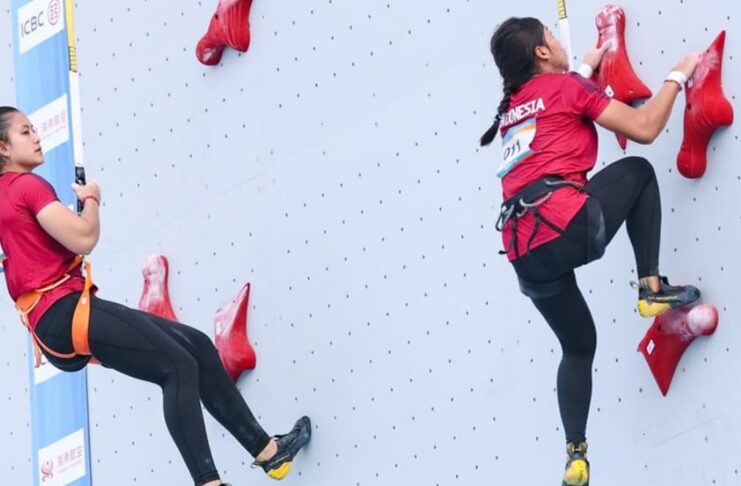 Indonesia Raya Bergema di Sanya! Duo Panjat Tebing Putri Pecahkan Rekor Dunia