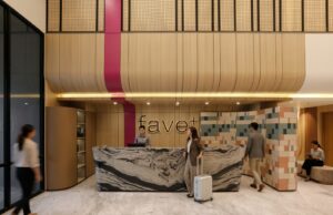 fave+ Hotel Lampung Resmi Dibuka! Hotel Smart Modern di Tengah Bandar Lampung Ini Punya Ballroom Tanpa Pilar hingga Google Nest di Kamar Lobby fave+ hotel Lampung Archipelago Hotel - sumber foto Istimewa