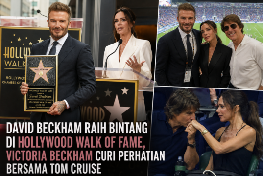 David Beckham Raih Bintang Hollywood Walk of Fame, Victoria Beckham Justru Curi Perhatian Bersama Tom Cruise David Beckham Raih Bintang Hollywood Walk of Fame - sumber foto istimewa