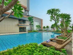 Four Points by Sheraton Bekasi dan Fairfield by Marriott Bekasi Perkuat Posisi sebagai Destinasi MICE Premium di Kota Bekasi kolam renang Four Points by Sheraton Bekasi - sumber foto istimewa